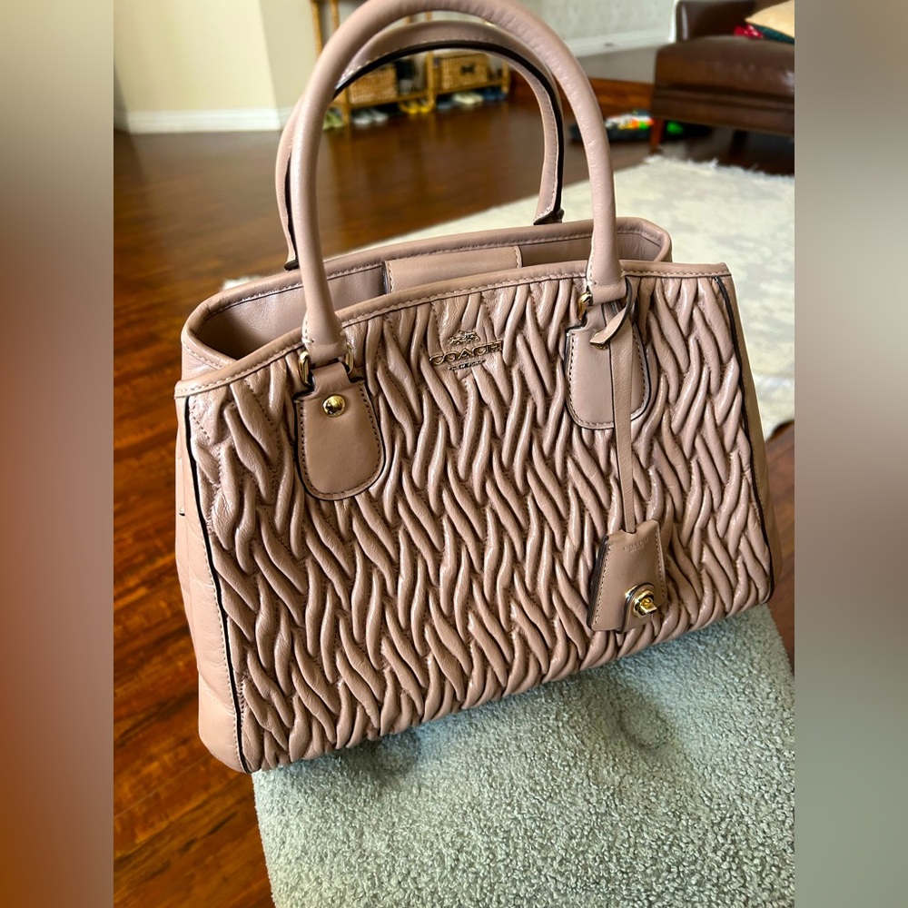 Coach leather handbag